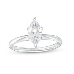 1-1/2 CT. Certified Marquise Lab-Grown Diamond Solitaire Engagement Ring in 14K White Gold (F/VS2)
