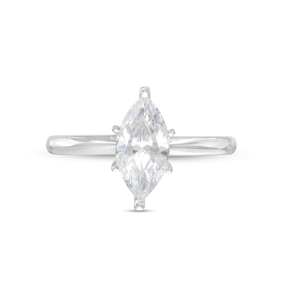 1-1/2 CT. Certified Marquise Lab-Grown Diamond Solitaire Engagement Ring in 14K White Gold (F/Vs2)