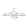 Thumbnail Image 3 of 1-1/2 CT. Certified Pear-Shaped Lab-Created Diamond Solitaire Engagement Ring in 14K White Gold (F/VS2)
