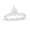Thumbnail Image 0 of 1 CT. Certified Pear-Shaped Lab-Created Diamond Solitaire Engagement Ring in 14K White Gold (F/VS2)