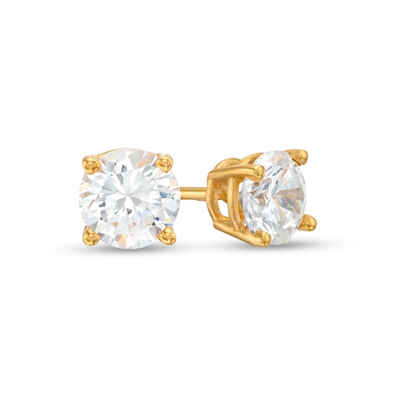 1 CT. T.w. Diamond Solitaire Stud Earrings in 14K Gold (J/I3)