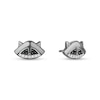 Thumbnail Image 1 of Enchanted Disney Pocahontas 1/8 CT. T.W. Black and White Diamond Meeko Stud Earrings in Sterling Silver