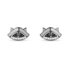 Thumbnail Image 2 of Enchanted Disney Pocahontas 1/8 CT. T.W. Black and White Diamond Meeko Stud Earrings in Sterling Silver