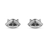 Thumbnail Image 1 of Enchanted Disney Pocahontas 1/8 CT. T.W. Black and White Diamond Meeko Stud Earrings in Sterling Silver