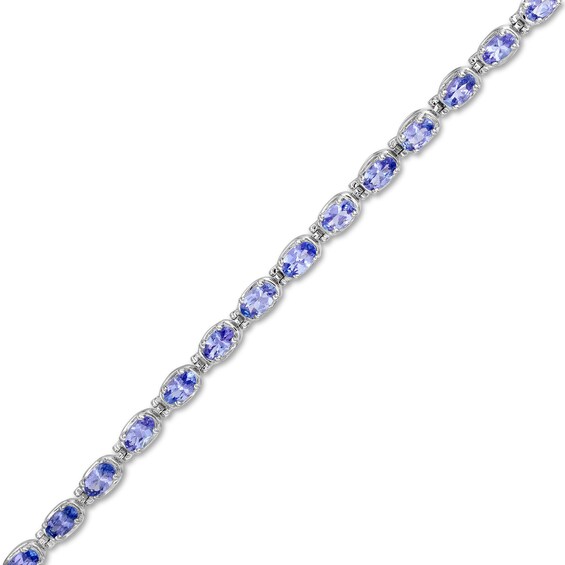Oval Tanzanite Bracelet in Sterling Silver
