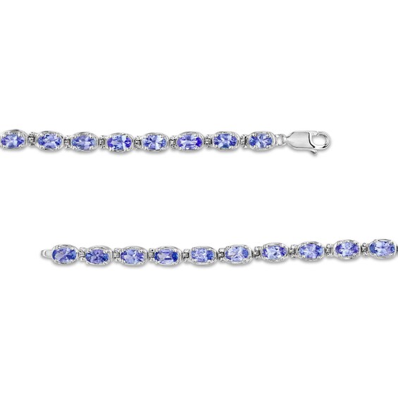 Oval Tanzanite Bracelet in Sterling Silver