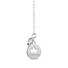 Thumbnail Image 2 of Enchanted Disney Mulan Rhodolite Garnet and 1/6 CT. T.W. Diamond Necklace in Sterling Silver and 10K Rose Gold