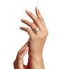 Thumbnail Image 2 of 2 CT. T.W. Oval-Shaped Multi-Diamond Frame Triple Row Engagement Ring in 14K Gold (I/I2)