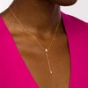Thumbnail Image 2 of 1/20 CT. T.W. Diamond Star and Moon with Chain Drop Necklace in 10K Gold