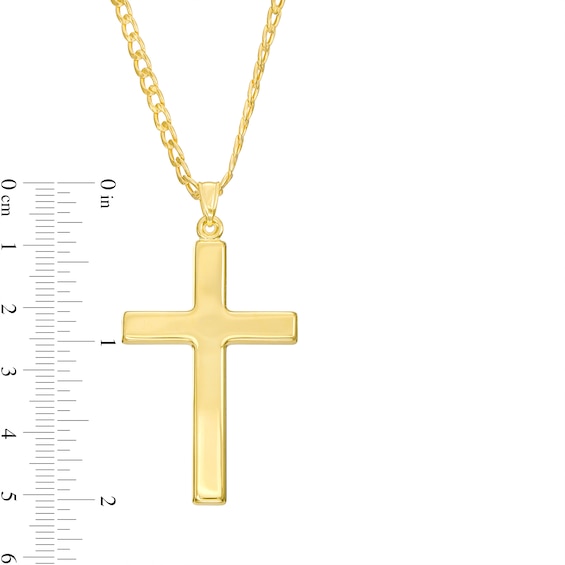 Men's Bold Cross Pendant in 10K Gold â 22"