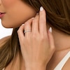 Thumbnail Image 2 of 1/15 CT. T.W. Diamond Vintage-Style Scallop Edge Stackable Anniversary Band in 10K White Gold