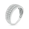 Thumbnail Image 3 of 1/4 CT. T.W. Diamond Multi-Row Anniversary Band in 10K White Gold