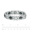Thumbnail Image 4 of 1/5 CT. T.W. Diamond Link Bracelet in Stainless Steel with Black Carbon Fiber – 8.62"