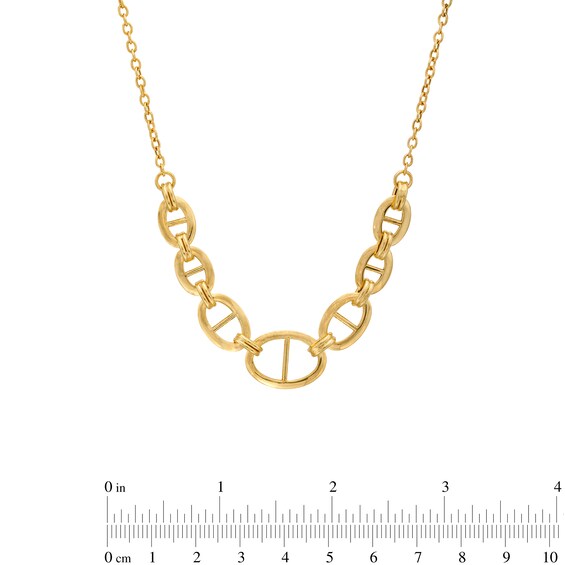 Mariner Link Necklace in 10K Gold – 17"