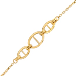 Mariner Link Bracelet in 10K Gold – 7.5&quot;