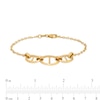 Thumbnail Image 3 of Mariner-Style Link Trio Bracelet in 10K Gold – 7.5"