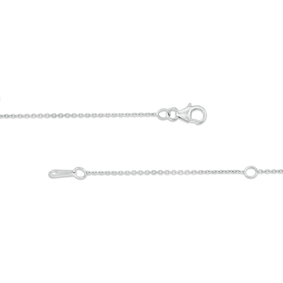 You Me Us 1/2 CT. T.w. Diamond Interlocking Teardrops Pendant in 10K White Gold â 19"
