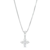 Thumbnail Image 1 of 1/4 CT. T.W. Certified Lab-Created Diamond Floral Pendant in 14K White Gold (F/SI2)