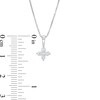 Thumbnail Image 4 of 1/4 CT. T.W. Certified Lab-Created Diamond Floral Pendant in 14K White Gold (F/SI2)