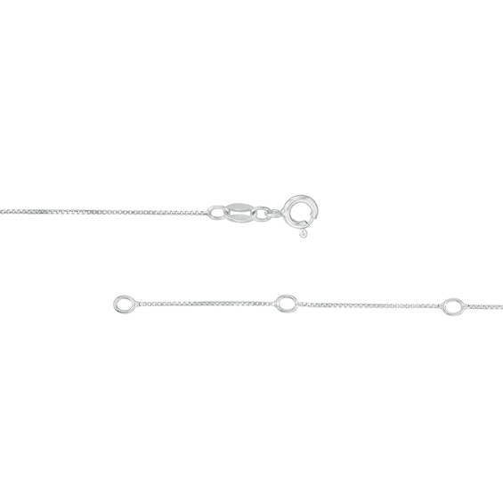 1/4 CT. T.w. Certified Lab-Grown Diamond Circle Outline Pendant in 14K White Gold (F/Si2)