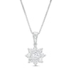 Thumbnail Image 1 of 1/2 CT. T.W. Certified Lab-Grown Diamond Flower Pendant in 14K White Gold (F/SI2)