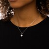 Thumbnail Image 2 of 1/2 CT. T.W. Certified Lab-Grown Diamond Flower Pendant in 14K White Gold (F/SI2)