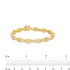 Thumbnail Image 3 of You Me Us 1 CT. T.W. Diamond Interlocking Oval Link Bracelet in 10K Gold