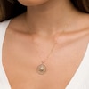 Thumbnail Image 2 of 1/6 CT. T.W. Multi-Diamond Flower Medallion Pendant in 10K Gold
