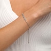 Thumbnail Image 2 of 1/5 CT. T.W. Diamond Mariner Link Bolo Bracelet in Sterling Silver – 9.5"