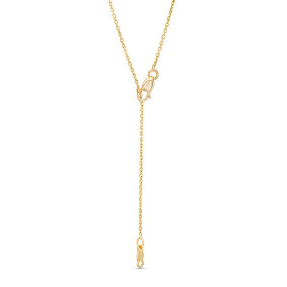 1/20 CT. T.w. Diamond Circle Outline Necklace in 10K Gold