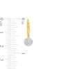 Thumbnail Image 3 of 1/4 CT. T.W. Multi-Diamond Frame Drop Earrings in 10K Gold