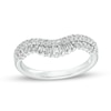 Thumbnail Image 0 of 3/8 CT. T.W. Baguette and Round Diamond Double Row Anniversary Band in 14K White Gold