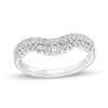 Thumbnail Image 1 of 3/8 CT. T.W. Baguette and Round Diamond Double Row Anniversary Band in 14K White Gold