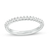 Thumbnail Image 1 of 1/2 CT. T.W. Princess-Cut Diamond Scalloped Pavé Anniversary Band in 14K White Gold