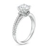 Thumbnail Image 3 of 1-5/8 CT. T.W. Certified Lab-Grown Diamond Hidden Frame Split Shank Engagement Ring in 14K White Gold (F/VS2)