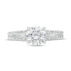 Thumbnail Image 4 of 1-5/8 CT. T.W. Certified Lab-Grown Diamond Hidden Frame Split Shank Engagement Ring in 14K White Gold (F/VS2)