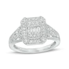 Thumbnail Image 1 of Marilyn Monroe™ Collection 3/8 CT. T.W. Multi-Diamond Octagonal Frame Art Deco Vintage-Style Ring in 10K White Gold