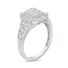 Thumbnail Image 3 of Marilyn Monroe™ Collection 3/8 CT. T.W. Multi-Diamond Octagonal Frame Art Deco Vintage-Style Ring in 10K White Gold