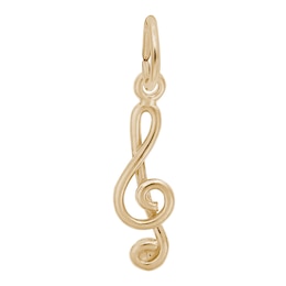 Rembrandt Charms® Treble Clef in 14K Gold