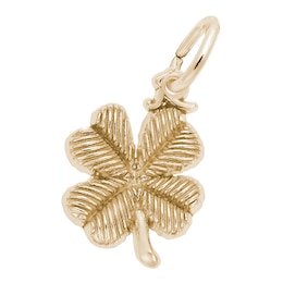 Rembrandt Charms® Textured Four Leaf Clover in 14K Gold