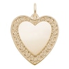 Thumbnail Image 1 of Rembrandt Charms® Filigree Heart Disc in 14K Gold