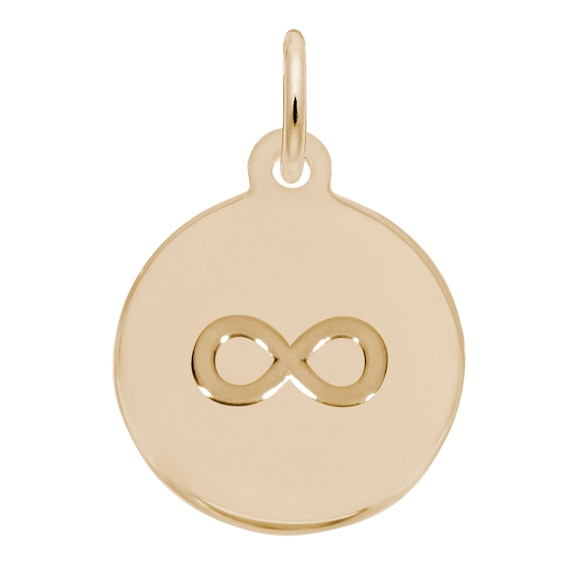 Rembrandt CharmsÂ® Infinity Symbol Disc in 14K Gold