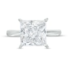 Thumbnail Image 4 of 4 CT. Certified Princess-Cut Lab-Grown Diamond Solitaire Engagement Ring in 14K White Gold (F/VS2)