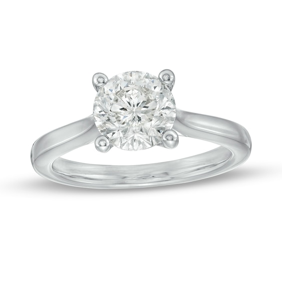 Celebration Infinite⢠2 CT. Certified Diamond Solitaire Engagement Ring in 14K White Gold (I/Si2)