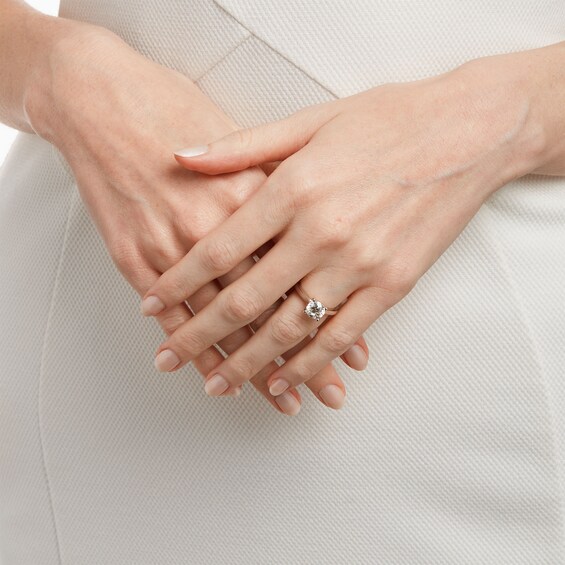 Celebration Infiniteâ¢ 2 CT. Certified Diamond Solitaire Engagement Ring in 14K White Gold (I/Si2)