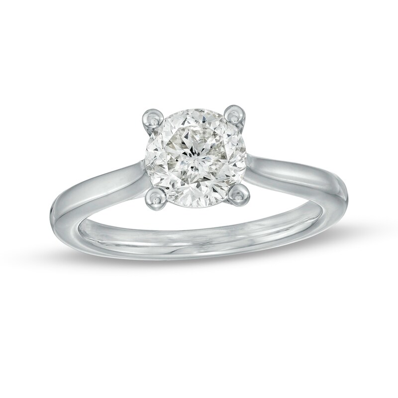 Main Image 1 of Celebration Infinite™ 1-1/2 CT. Certified Diamond Solitaire Engagement Ring in 14K White Gold (I/SI2)