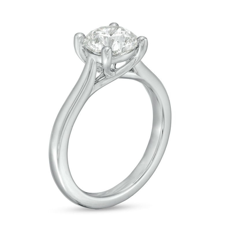 Main Image 3 of Celebration Infinite™ 1-1/2 CT. Certified Diamond Solitaire Engagement Ring in 14K White Gold (I/SI2)