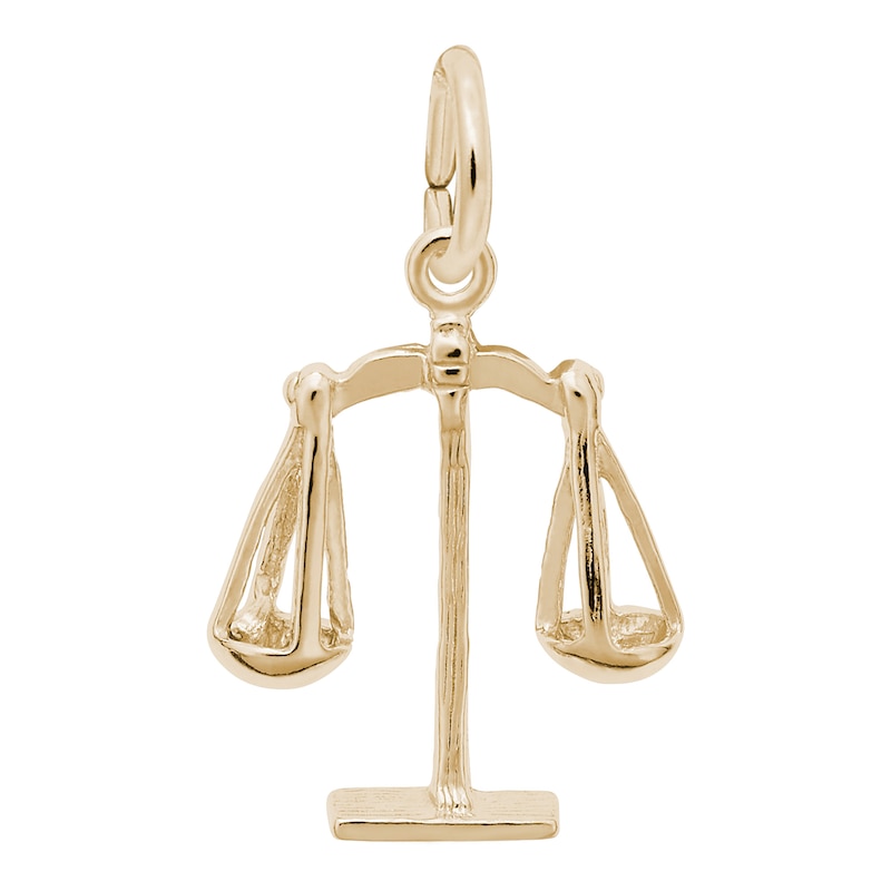 Rembrandt Charms® Scales of Justice in 14K Gold