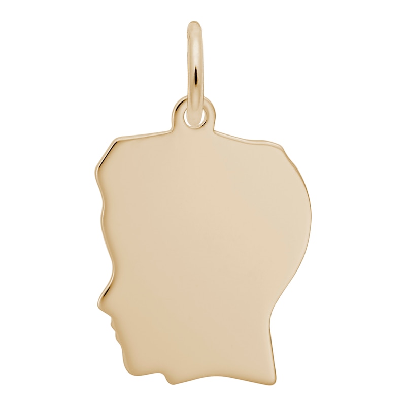 Rembrandt Charms® Boy Silhouette in 14K Gold