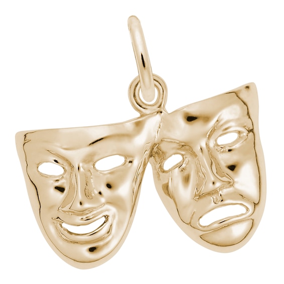 Rembrandt CharmsÂ® theater Masks in 14K Gold